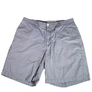 Vineyard Vines Club Shorts Men's 36 Blue 8" Chino Preppy Golf Cotton Flat Front